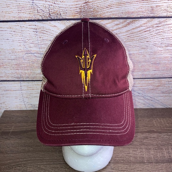 Arizona State University ASU Sun Devils Baseball Hat Mesh Snapback Champion - Picture 1 of 8